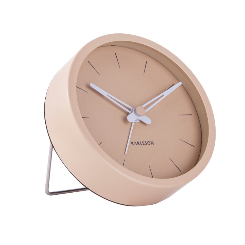 Karlsson, Alarm clock Lure small sand brown, design by Boxtel  Buijs