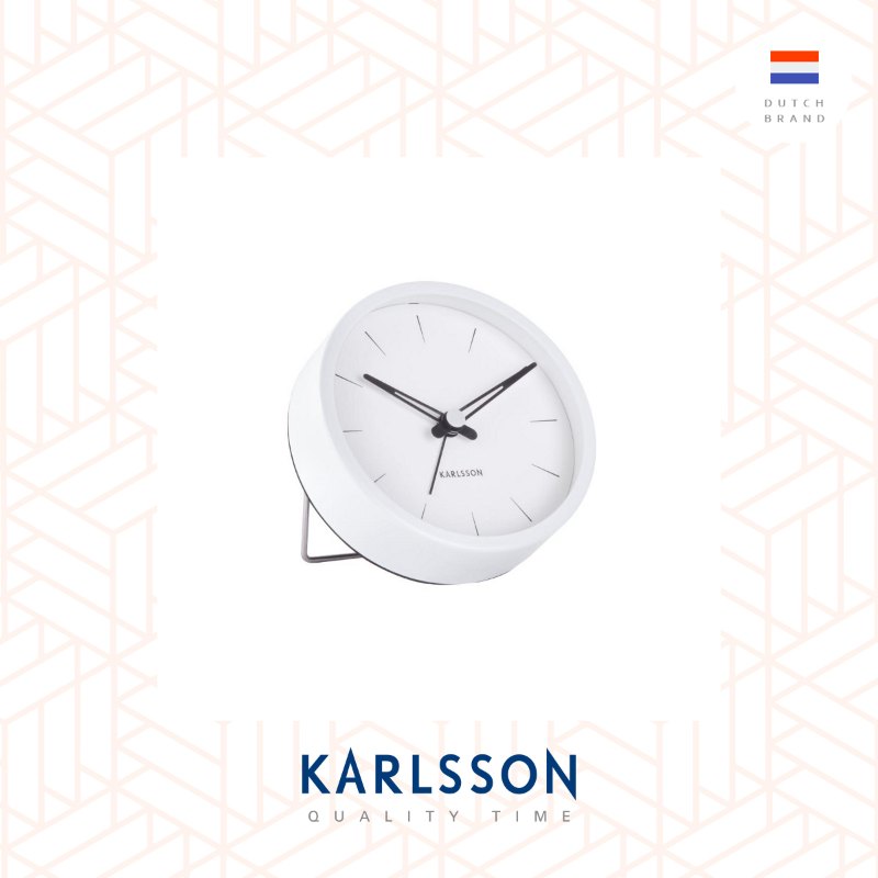 Karlsson, Alarm clock Lure small white, design by Boxtel  Buijs