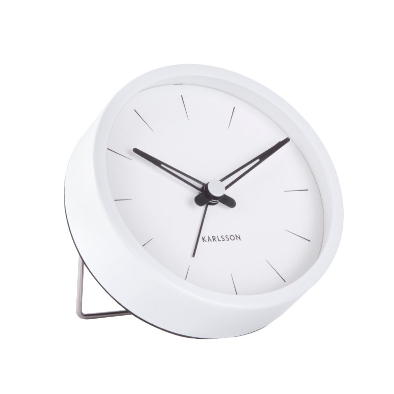 Karlsson, Alarm clock Lure small white, design by Boxtel  Buijs