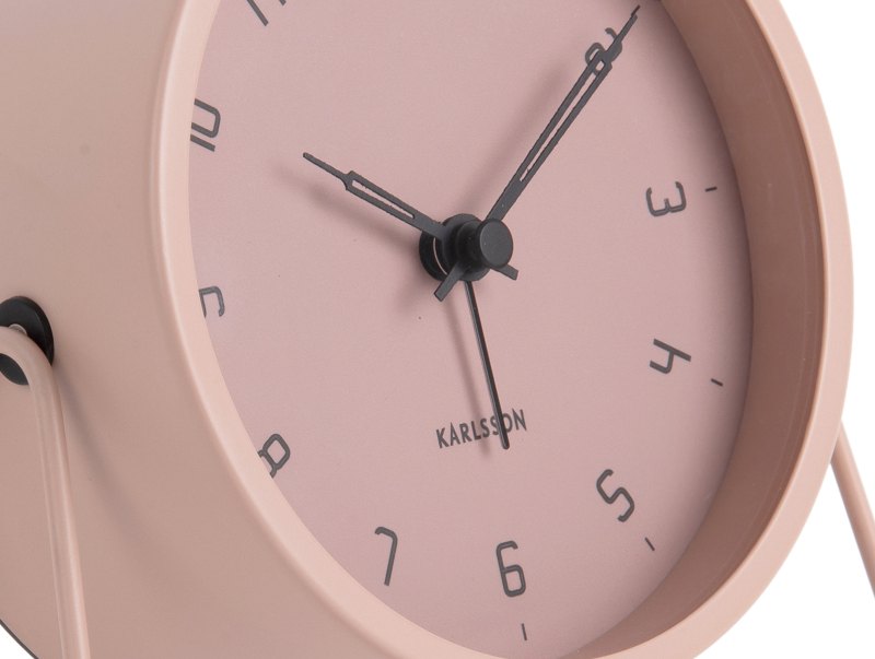Karlsson, Alarm clock Stark matt faded pink, design by Boxtel  Buijs