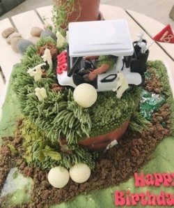 3D 哥爾夫球 訂製 蛋糕