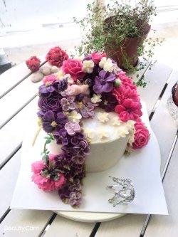 豆蓉唧花蛋糕 生日蛋糕