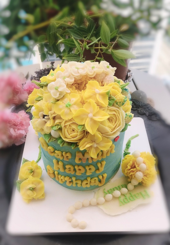 韓式唧花蛋糕 花藝創作蛋糕