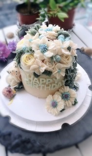 韓式唧花蛋糕 花藝創作蛋糕