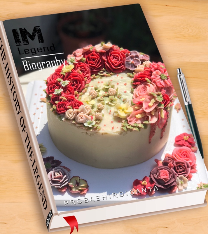 亮麗紅玫瑰花蛋糕 韓式唧花蛋糕