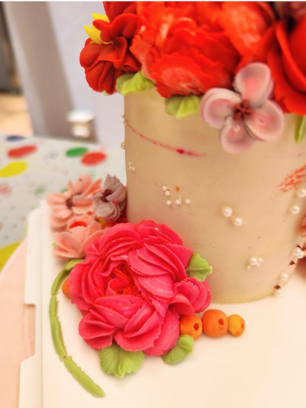 花藝蛋糕 韓式唧花蛋糕