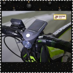 新款太陽能USB充電雙模式旋轉底座車前燈 (黑色)【會員減5元】(型號:JP-SP-0856) 郵寄加 7.5元 或用 順豐到付