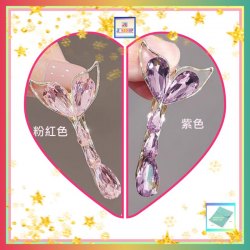 俏麗閃耀水晶魚尾鴨咀夾〈有*粉紅*及*紫色* 兩款可選〉《附送精美*紐扣絨布袋*一個 ※ 送完即止 ※》(型號：JS-H-10)【長期優惠 9折※一次過購買兩件 85折, 一次過購買三件或以上一律8折※ 包順豐運費】