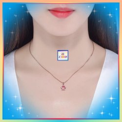 小巧精緻五角星水晶吊咀連頸鏈《附送精美*紐扣絨布袋*一個 ※ 送完即止 ※》(型號：JS-N-152)【長期優惠 9折※一次過購買兩件 85折, 一次過購買三件或以上一律8折※ 包順豐運費】