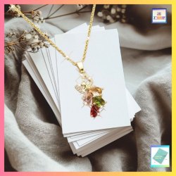 色彩繽紛七彩鋯石吊咀連頸鏈 *頸鏈可自由更換*《附送精美*紐扣絨布袋*一個 ※ 送完即止 ※》(型號：JS-N-169)【長期優惠 9折※一次過購買兩件 85折, 一次過購買三件或以上一律8折※ 包順豐運費】