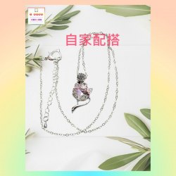 【自家配搭-優惠價】粉色水晶狐狸頸鏈《附送精美*紐扣絨布袋*一個 ※ 送完即止 ※》(型號：JS-HMN-03)【 ※以優惠價出售, 不再設任何折扣※ 《只包順豐運費》】