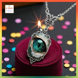 時尚色彩超強立體感惡魔之眼頸鏈【男女也合穿戴】(型號：JS-NN-26)《附送精美*紐扣絨布袋* ※ 送完即止 ※》【 ※長期優惠 9折, 第二件 85折, 第三件開始一律8折※ 《包順豐運費》】