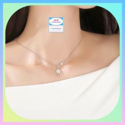 簡約精緻星光閃閃五角星鋯石頸鏈《附送精美*紐扣絨布袋*一個 ※ 送完即止 ※》(型號：JS-N-226)【長期優惠 9折※一次過購買兩件 85折, 一次過購買三件或以上一律8折※包順豐運費】