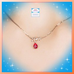 高貴精緻小巧五葉花瓣水晶玫瑰金吊咀頸鏈 《附送精美*紐扣絨布袋*一個 ※ 送完即止 ※》(型號：JS-N-234)【長期優惠 9折※一次過購買兩件 85折, 一次過購買三件或以上一律8折※包順豐運費】