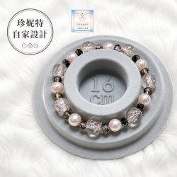 【珍妮特】自家設計|水晶貝珠琉璃玻璃珠手鏈 JS-HDB-57