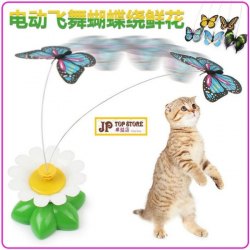電動飛舞蝴蝶逗貓咪貓玩具《包電池》【會員減 5元】(型號:JP-PET-0013) 郵寄加 5.2元 或用 順豐到付