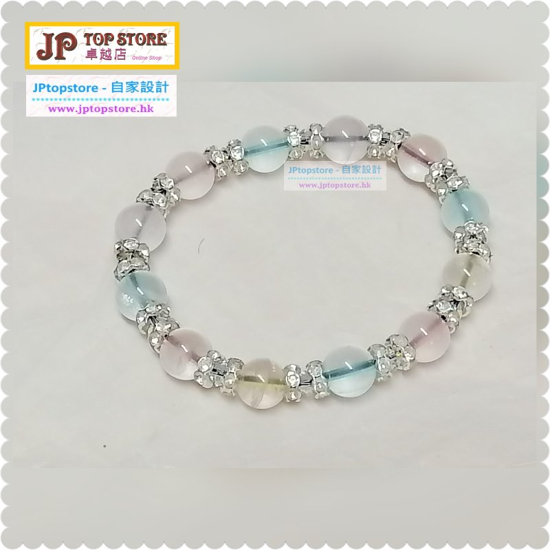 ※自家設計※天然五行水晶配施華洛水晶水鑽手鏈 (型號:JP-C-0010) 郵寄加 5.2元 ※自家設計※天然五行水晶配施華洛水晶水鑽手鏈 (型號:JP-C-0010) 郵寄加 5.2元