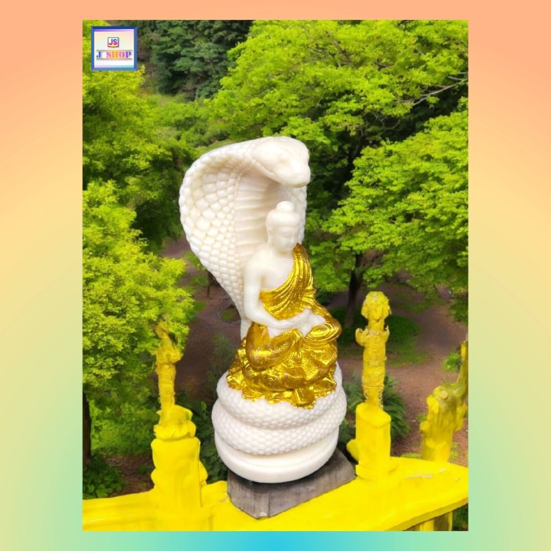 象牙果蛇護《大日如來》描金佛像《附送*淨佛布* 一條“送完即止”》(型號：JS-BS-8)【*優惠價*直接出售，不設折扣優惠】不設郵寄, 可用順豐到付《購買滿 500元或以上 包順豐》