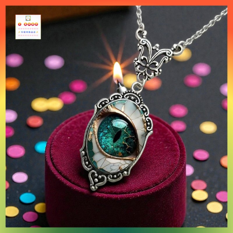 時尚色彩超強立體感惡魔之眼頸鏈【男女也合穿戴】(型號：JS-NN-26)《附送精美*紐扣絨布袋* ※ 送完即止 ※》【 ※長期優惠 9折, 第二件 85折, 第三件開始一律8折※ 《包順豐運費》】