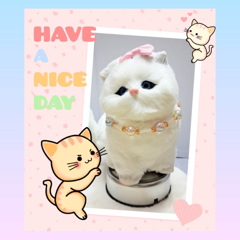 【自家設計 ~ 寵物頸鏈 *毛公仔也合適*】夢幻式設計幻彩水晶米珠*寵物*頸鏈 (型號：JS-HPN-05)【 ※以優惠價出售, 不再設任何折扣※ 《只包順豐運費》】