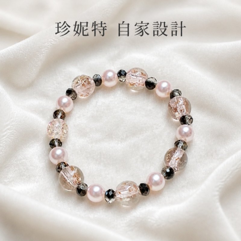 【珍妮特】自家設計|水晶貝珠琉璃玻璃珠手鏈 JS-HDB-57 【珍妮特】自家設計|水晶貝珠琉璃玻璃珠手鏈 JS-HDB-57