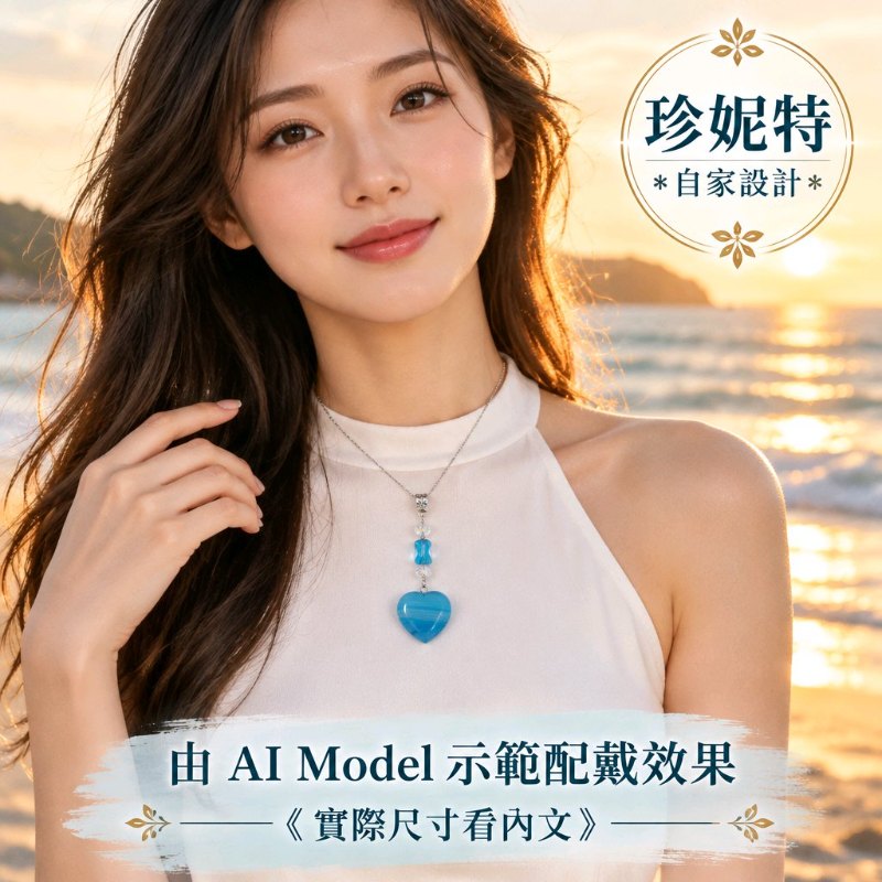 【珍妮特】自家設計|【慰藍之心】天然纏絲瑪瑙心形水晶吊墜連頸鏈 JS-HDN-S-04 【珍妮特】自家設計|【慰藍之心】天然纏絲瑪瑙心形水晶吊墜連頸鏈 JS-HDN-S-04