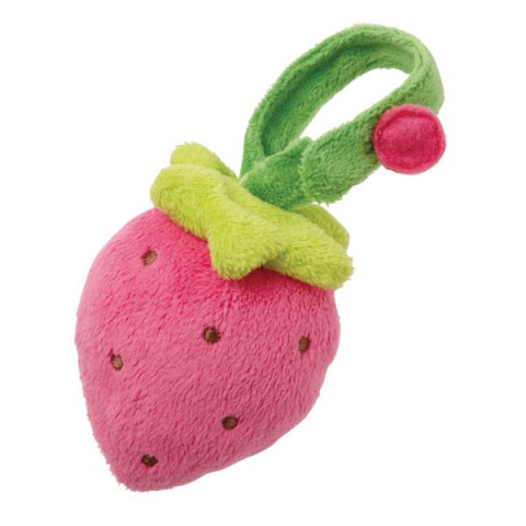 小草莓手摇铃绒布玩具