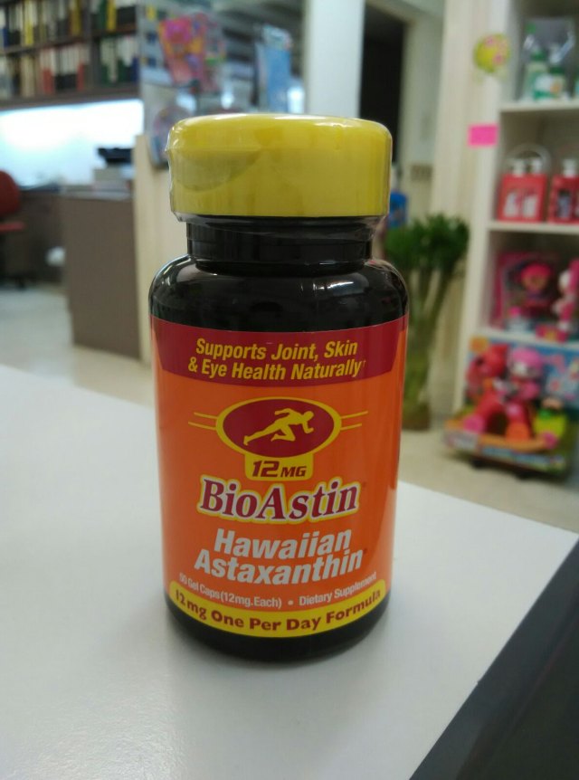 美國夏威夷天然蝦青素12mg, 50粒裝 Nutrex Hawaii, BioAstin, Hawaiian Astaxanthin, 12 mg, 50 Gel Caps