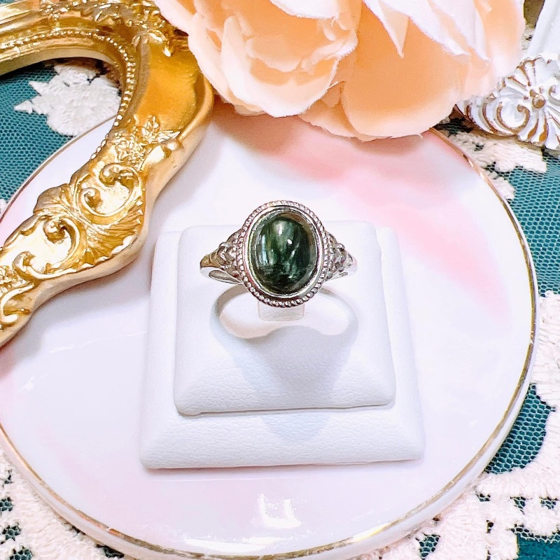 綠龍晶鑲嵌戒指 可調校尺寸