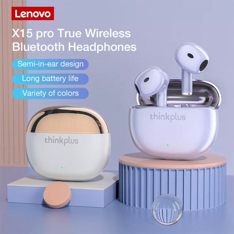 Lenovo Thinkplus X15 Pro Retro ANC Noise Canceling Half In-Ear Earphones 藍芽耳機