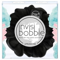 德國Invisibobble 橡筋 Sprunchie True Black 天鵝絨髮圈系列 (純黑)