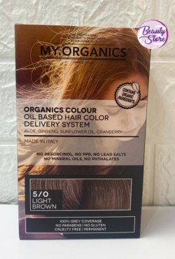 意大利 My.Organics 染髮產品（5/0 淺啡)