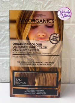意大利 My. Organics 染髮產品（7/0 淺金 )