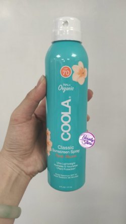 美國 Coola SPF70 Peach Blossom Sunscreen Spray 有機桃花身體防曬噴霧 177ml