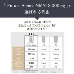 日本製 Future Science NMN 18000mg 高純度 99.9% +白藜蘆醇 L-胱氨酸組合