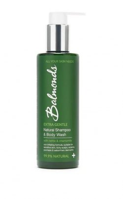 英國 Balmonds Natural Shampoo  Body Wash 金銀花止癢洗髮潔膚露  200ml