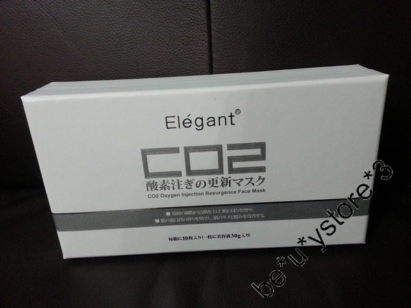 日本Elegant 特級蝸牛水潤修復CO2注氧面膜   30G, 10pcs/BOX