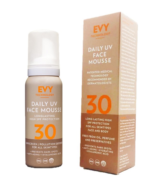 瑞典 Evy Daily UV Face Mousse 新鮮抗污染防曬慕斯 SPF30 75ml 瑞典 Evy Daily UV Face Mousse 新鮮抗污染防曬慕斯 SPF30 75ml