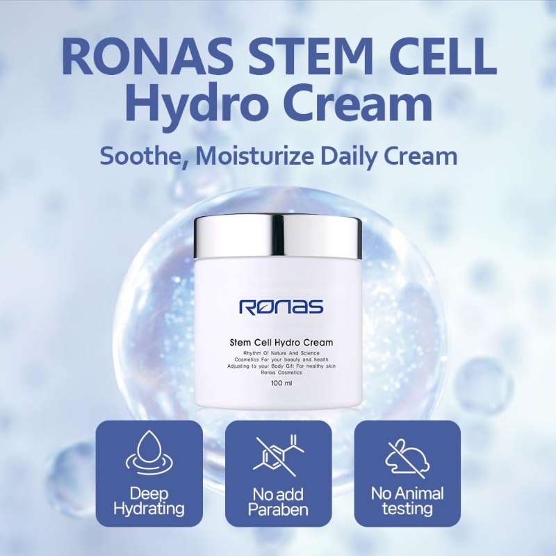 韓國Ronas幹細胞水份霜 stem cell hydro cream 100ML 韓國Ronas幹細胞水份霜 stem cell hydro cream 100ML