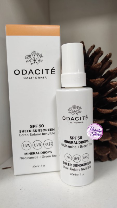 美國 Odacite Mineral Drops Sheer Sunscreen 透亮礦物防曬霜 SPF 50