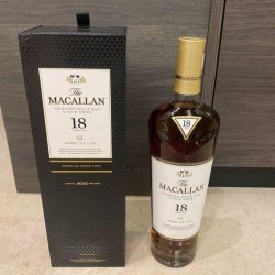 香港行貨 (2020) Macallan 18 years old Sherry Oak Single Malt Whisky 麥卡倫18年雪莉桶 單一麥芽威士忌 700ml 2020 Release