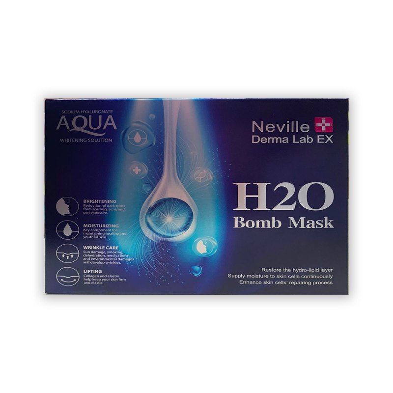Neville Derma Lab EX 湧泉活水保濕面膜 H2O Bomb Mask (1盒5塊)