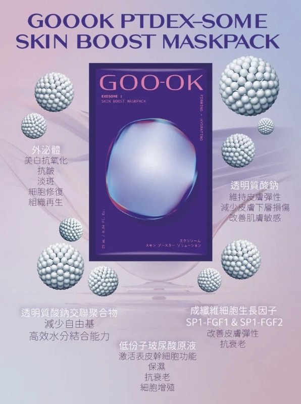GOO-OK PTDEXO-SOME SKIN BOOST-MASKPACK 外秘體水光針面膜