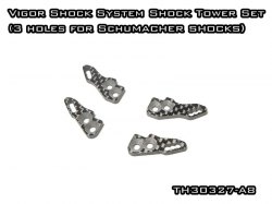 Vigor Shock System Shock Tower Set (3 holes for Schumacher shocks)