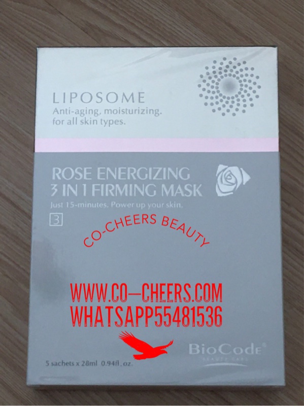 BioCode 保加利亞玫瑰3合1細緻水嫩面膜 Rose Energizing 3 in 1 Firming Mask 5pcs BioCode 保加利亞玫瑰3合1細緻水嫩面膜 Rose Energizing 3 in 1 Firming Mask 5pcs