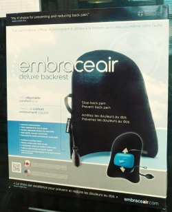 [加拿大] Embrace 充氣背墊 (3種顏色可供選擇) 貨號: EMBC-00001