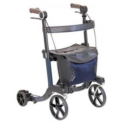 TacaoF 可摺式 助行健步車 (啡色/藍色)