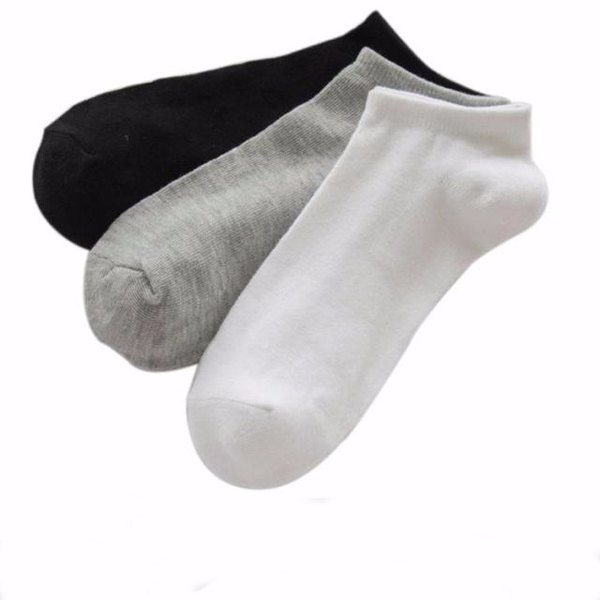 預購 SK02 純色棉質船襪 男女裝襪 $50 / 12對 黑色、灰色、白色
