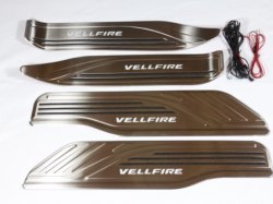15~22 Vellfire 30系LED不鏽鋼門檻 (現貨)